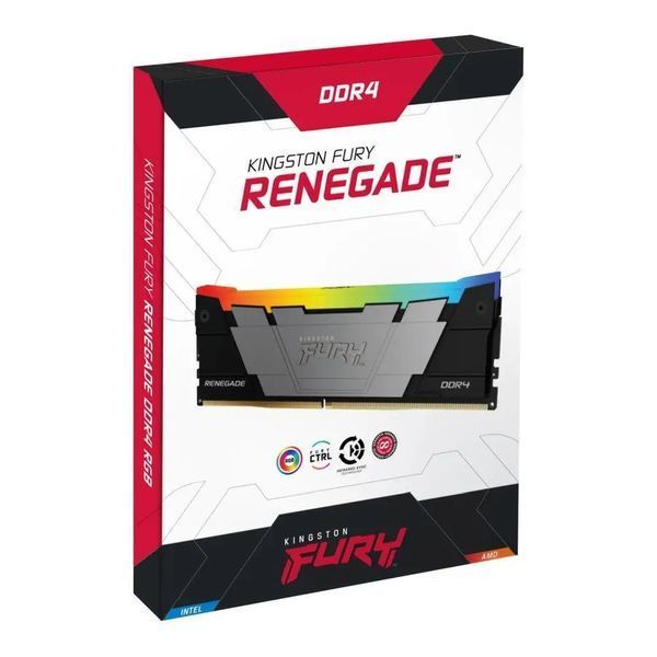Память для настольных компьютеров Kingston Fury 64 GB (2x32GB) DDR4 3600 MHz Renegade RGB (KF436C18RB2AK2/64) 033137 фото