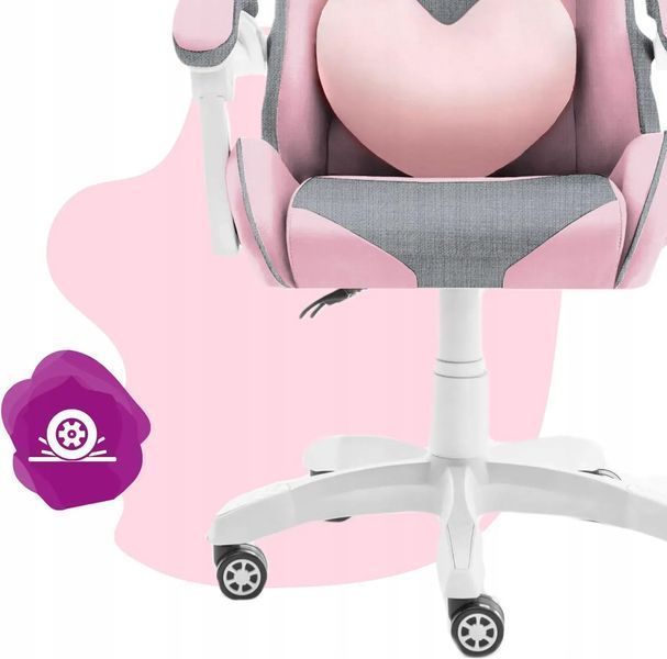 Компьютерное кресло для геймера Hell's Rainbow Kids Mesh Pink 606539 фото