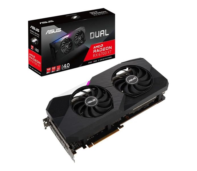 Видеокарта Asus Dual Radeon RX 6700 XT 12GB (DUAL-RX6700XT-12G) 350649 фото