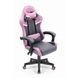 Комп'ютерне крісло для геймера Hell's HC-1004 PINK-GREY Fabric 018575 фото 5