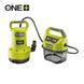 Погружной дренажный насос Ryobi RY18SPA-0 ONE+ (5133005778) 019978 фото 2