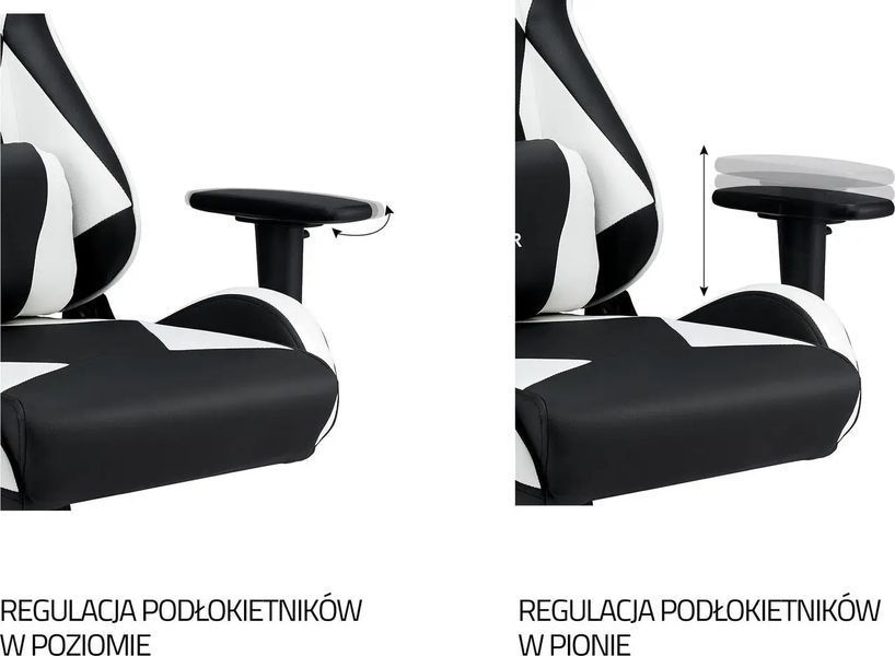 Комп'ютерне крісло для геймера IMBA seat Hunter white 019383 фото