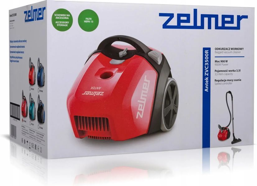 Пилосос з мішком Zelmer ZVC3500R 608951 фото