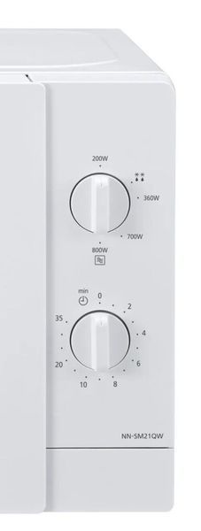 Мікрохвильова піч PANASONIC NN-SM21QWEPG 800 Вт діаметр 25.5 см об'єм 20 л біла 2084915 фото