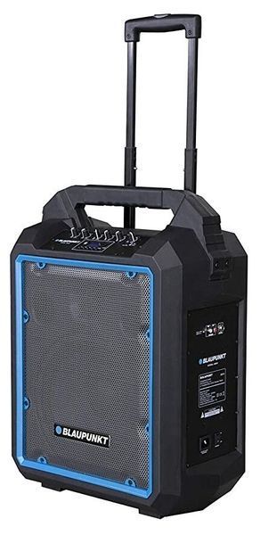 Power Audio BLAUPUNKT MB10, 600 Вт, Bluetooth, акумулятор 12 годин, бездротовий мікрофон у комплекті, вхід USB, FM-тюнер 873198 фото