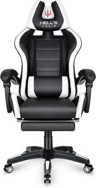 Компьютерное кресло для геймера Hell's U-Warrior Skin Black/White 606540 фото