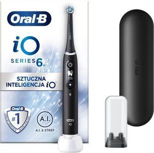 Електрична зубна щітка Oral-B iO Series 6N Black 605067 фото