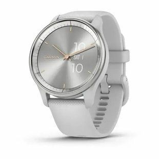 Смарт-часы Garmin Vivomove Trend Silver S. Steel Bezel w. Mist Gray Case and S. Band (010-02665-03) 612688 фото