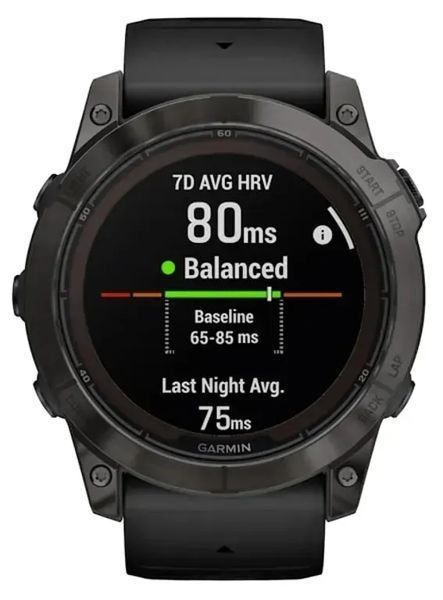 Смарт-часы Garmin Fenix 7X Pro Sapphire Solar Carbon G. DLC Tit. with Black Band (010-02778-10/11/54) 613050 фото