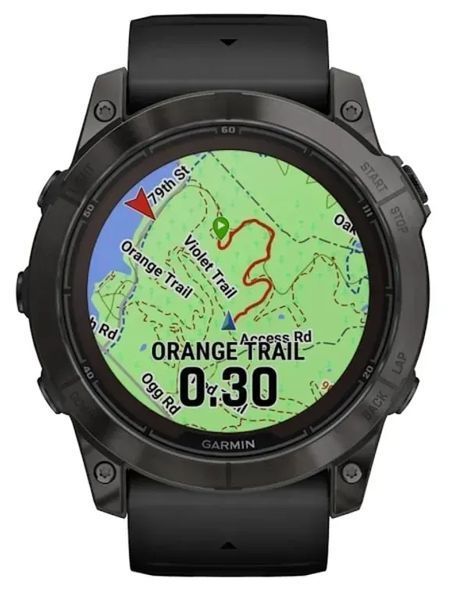 Смарт-часы Garmin Fenix 7X Pro Sapphire Solar Carbon G. DLC Tit. with Black Band (010-02778-10/11/54) 613050 фото
