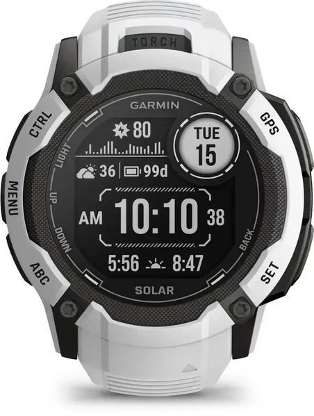 Смарт-годинник Garmin Instinct 2X Solar Whitestone (010-02805-14/04/44) 612667 фото