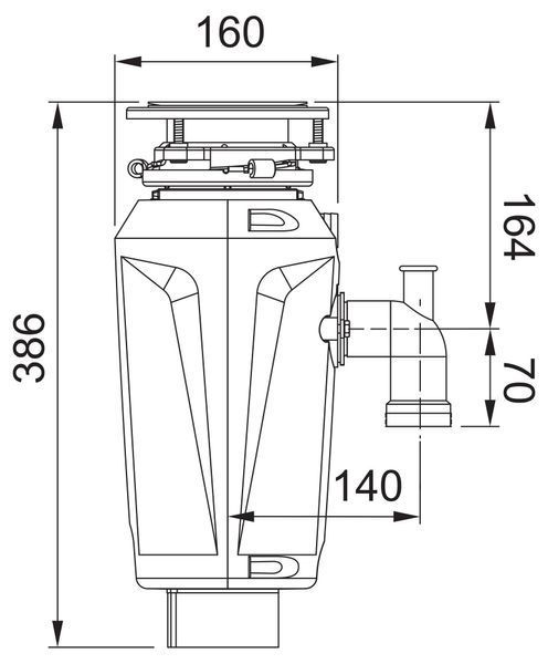Измельчитель отходов FRANKE Slim 75 134.0715.096 2027452 фото