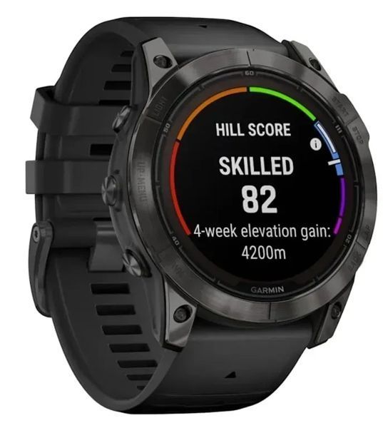 Смарт-часы Garmin Fenix 7X Pro Sapphire Solar Carbon G. DLC Tit. with Black Band (010-02778-10/11/54) 613050 фото