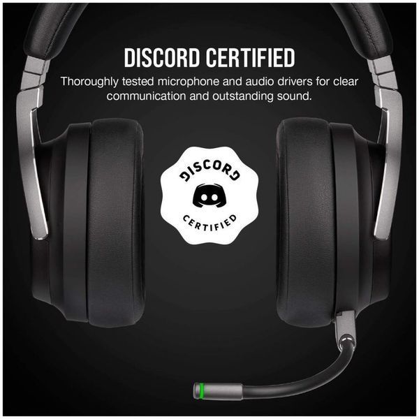 Наушники с микрофоном Corsair VIRTUOSO RGB WIRELESS Black (CA-9011185) 029742 фото