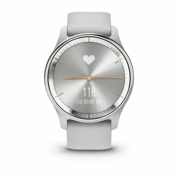 Смарт-годинник Garmin Vivomove Trend Silver S. Steel Bezel w. Mist Gray Case and S. Band (010-02665-03) 612688 фото
