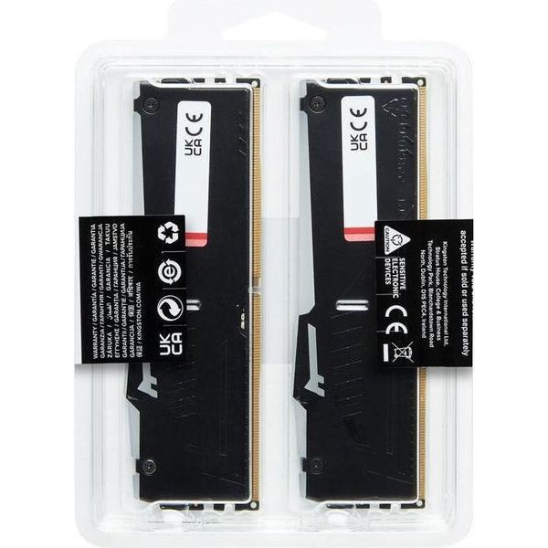 Память для настольных компьютеров Kingston FURY 32 GB (2x16GB) DDR5 6000 MHz FURY Beast RGB (KF560C36BBEAK2-32) 033761 фото