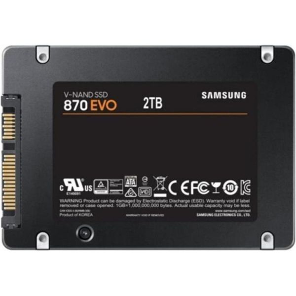 SSD накопичувач Samsung 870 EVO 2 TB (MZ-77E2T0B/EU) 001978 фото