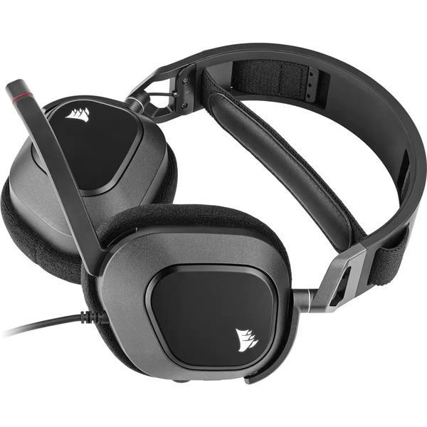Навушники з мікрофоном Corsair HS80 RGB USB Carbon (CA-9011237) 028678 фото