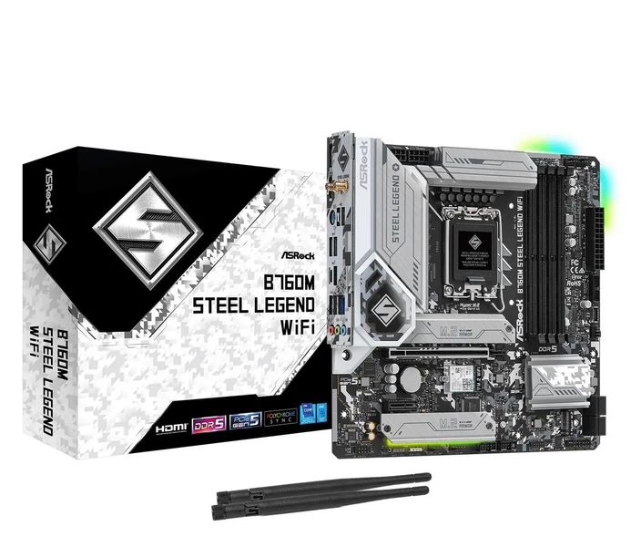 Материнська плата ASRock B760M Steel Legend WiFi 463227 фото