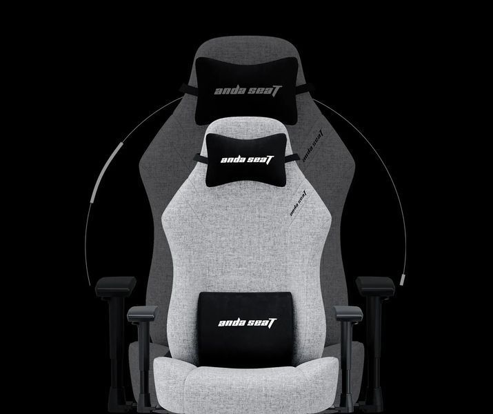 Компьютерное кресло для геймера Anda Seat Luna L Grey Fabric (AD18-44-G-F) 545890ua фото