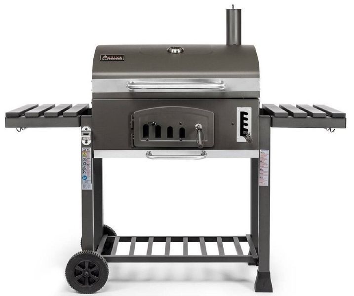 Вугільний садовий гриль ACTIVA Angular XXL 11250C Закривний, чавунна решітка, термометр 189510 фото