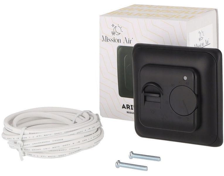 Гріючий мат під ламінат MISSION AIR MAL-160W/m2 3.5м&sup2; (7м x 50см) + регулятор Aries Чорний e2255592 фото