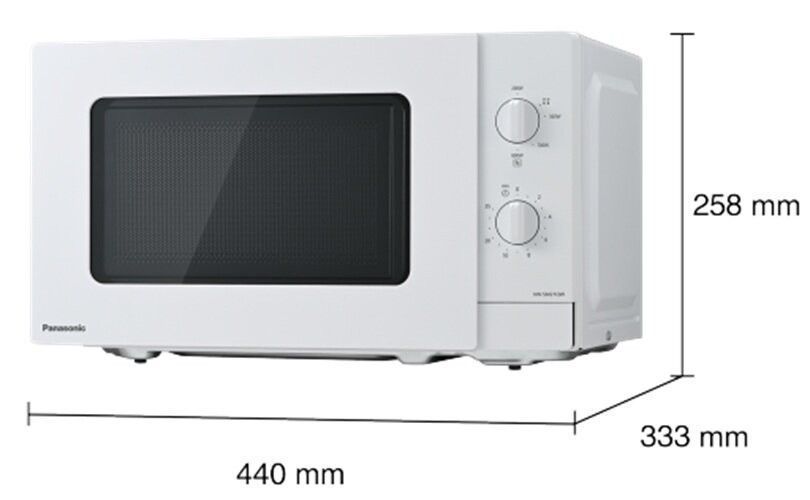 Мікрохвильова піч PANASONIC NN-SM21QWEPG 800 Вт діаметр 25.5 см об'єм 20 л біла 2084915 фото