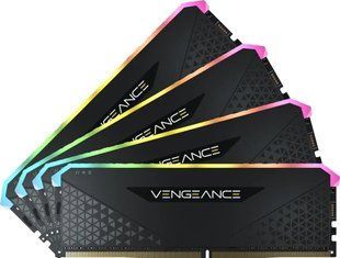 Пам'ять для настільних комп'ютерів Corsair 32 GB (4x8GB) DDR4 3600 MHz Vengeance RGB RT (CMN32GX4M4Z3600C18) 026400 фото