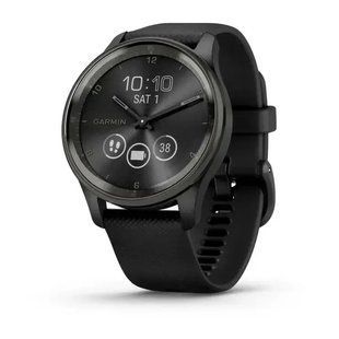 Смарт-часы Garmin Vivomove Trend Slate S. Steel Bezel with Black Case and S. Band (010-02665-00) 612689 фото