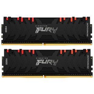 Пам'ять для настільних комп'ютерів Kingston FURY 16 GB (2x8GB) DDR4 4600 MHz Renegade RGB (KF446C19RBAK2/16) 033946 фото
