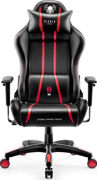 Комп'ютерне крісло для геймера Diablo Chairs X-ONE 2,0 KING Black/Red 018949 фото