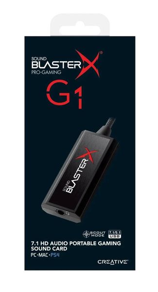 Звукова карта зовнішня Creative Sound BlasterX G1 (70SB171000000) 174967 фото