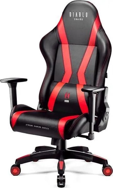 Компьютерное кресло для геймера Diablo Chairs Diablo X-Horn XL 2.0 Black/Red 334226 фото