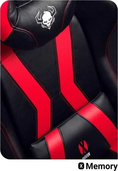 Комп'ютерне крісло для геймера Diablo Chairs Diablo X-Horn XL 2,0 Black/Red 334226 фото