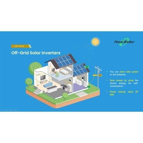 Автономний сонячний інвертор (off-grid) PowerWalker Solar Inverter 5600 LGT OFG (10120228)/(Z32880) 000028 фото
