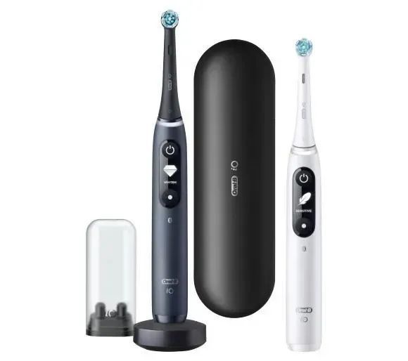 Електрична зубна щітка Oral-B iO Series 7 Duo Black and White 362205 фото