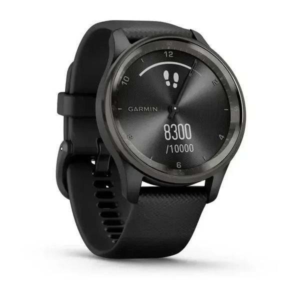 Смарт-годинник Garmin Vivomove Trend Slate S. Steel Bezel with Black Case and S. Band (010-02665-00) 612689 фото