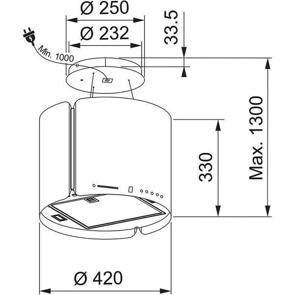 Вытяжка декоративная Franke Smart Suspended FSMS F42 WH Matt 572269 фото