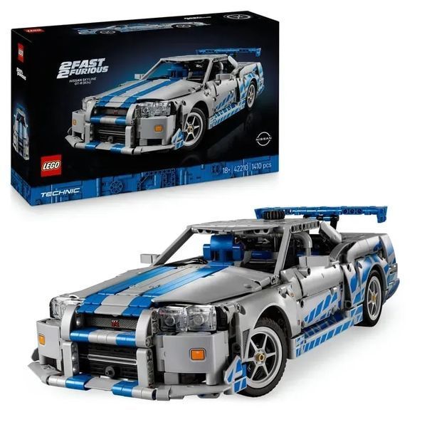 Авто-конструктор LEGO Technic Подвійний форсаж Nissan Skyline GT-R (R34) (42210) 613405 фото