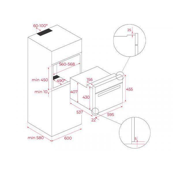 Духовка электрическая Teka HLC 8440 C ST (111160006) 012062 фото