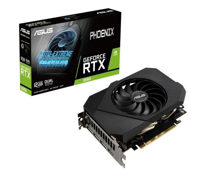 Видеокарта Asus GeForce RTX 3060 Phoenix V2 LHR 12GB GDDR6 (PH-RTX3060-12G-V2) 362940 фото