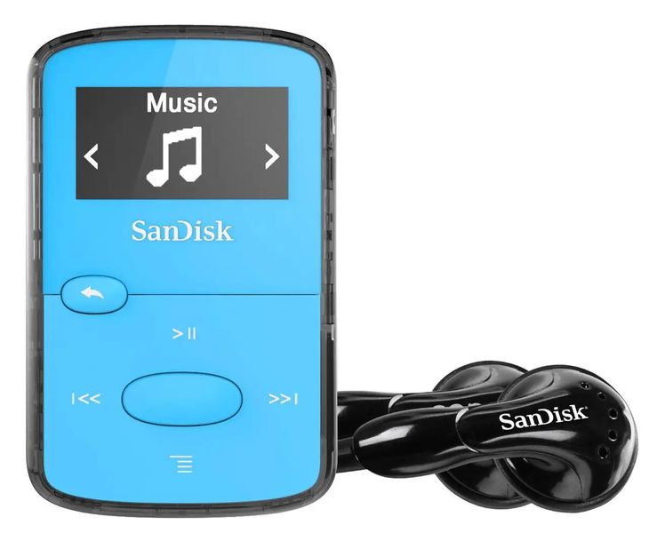 Компактный MP3 плеер SanDisk Sansa Clip Jam Blue 8GB (SDMX26-008G-G46B) 170419 фото