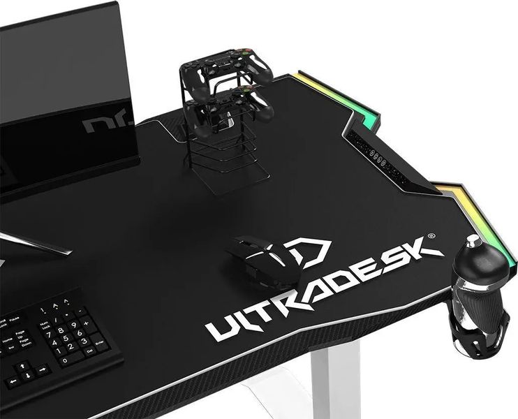 Геймерський ігровий стіл Ultradesk Force Snow (UDESK-FO-WWA) 338853 фото