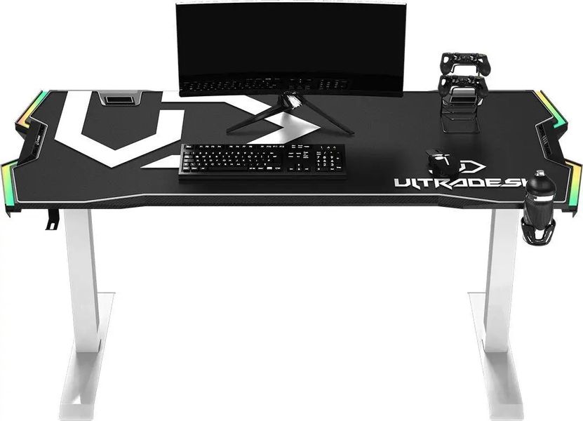 Геймерський ігровий стіл Ultradesk Force Snow (UDESK-FO-WWA) 338853 фото