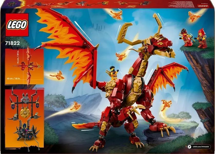 Блочный конструктор LEGO Ninjago Источник Дракон движения (71822) 613428 фото