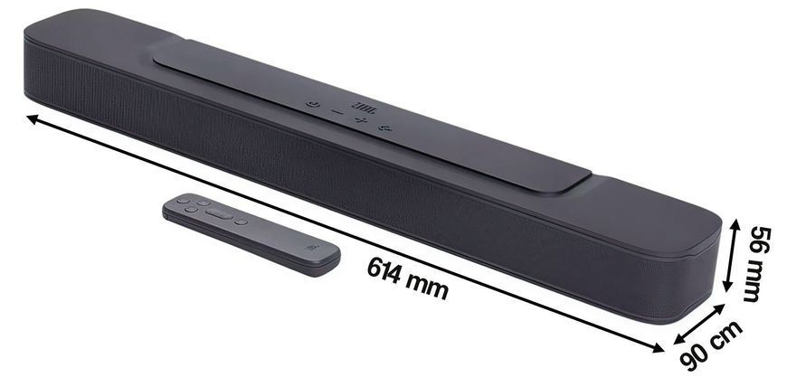 Саундбар JBL BAR ALL IN ONE MK2 Чорний 2.0-канальний, Dolby Digital, HDMI ARC, BT, низькопрофільна конструкція 487777 фото