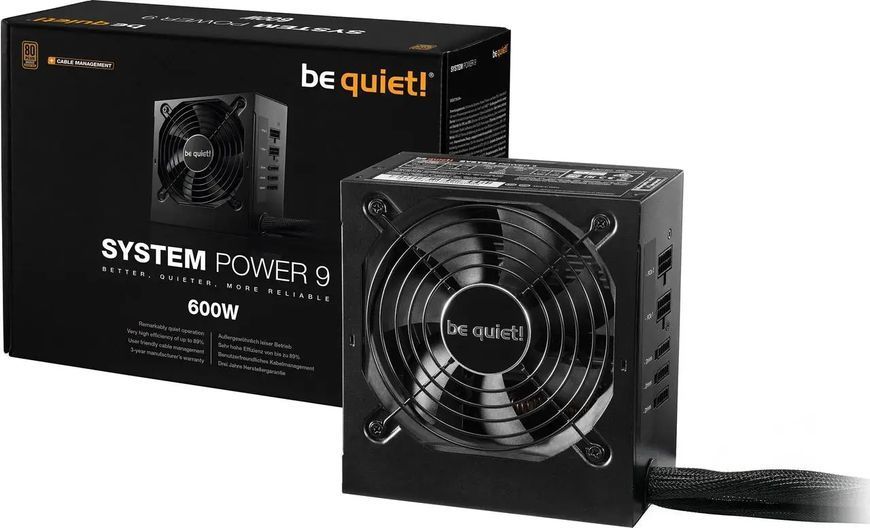 Блок живлення be quiet! System Power 9 600W (BN302) 001097 фото