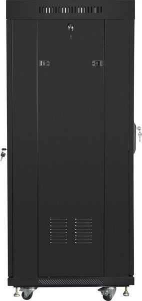 Шафа RACK LANBERG 19" 27U FF01-6627-12BL 600 x 600 мм, стояча, чорна 470955 фото