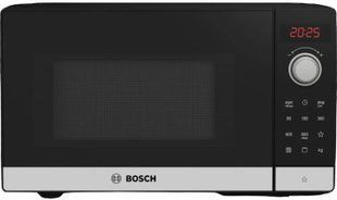Мікрохвильова піч BOSCH FEL023MS2 Serie 2 800 Вт діаметр 27 см об'єм 20 л Гриль Гідроліз QuickStart Чорно-сріблястий 2070501 фото