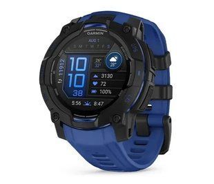 Смарт-часы Garmin Instinct 3 45mm Amoled Black with Blue Band (010-02936-03) 615991 фото